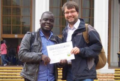 INISA Stipendiaten 2011: Thulani Ndlovu und Lameck S. Saka
